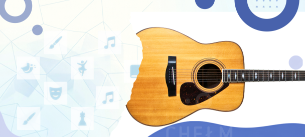 Obrazek przedstawia gitarę