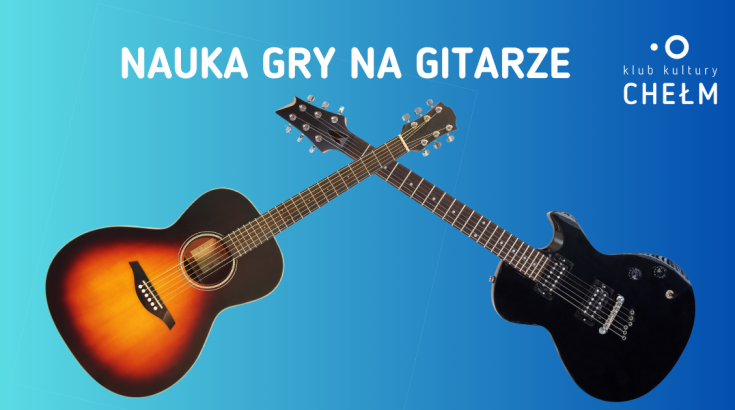 Obrazek przedstawia dwie gitary - klasyczną i elektryczną.