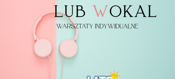 Obrazek przedstawia słuchawki stereo na dwukolorowej planszy