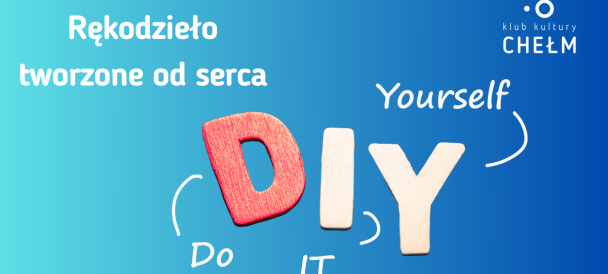 Obrazek przedstawia kolorowy napis: DIY.