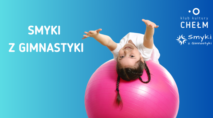 Obrazek przedstawia dziecko ćwiczące z dużą piłką do pilatesu.