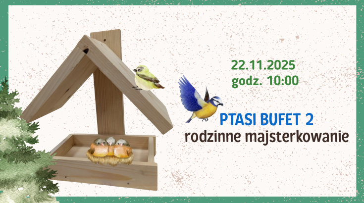Obrazek przedstawia karmnik z sikorką.
