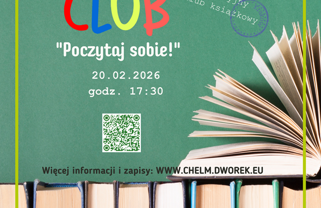 Obrazek przedstawia książki i napis Book Club