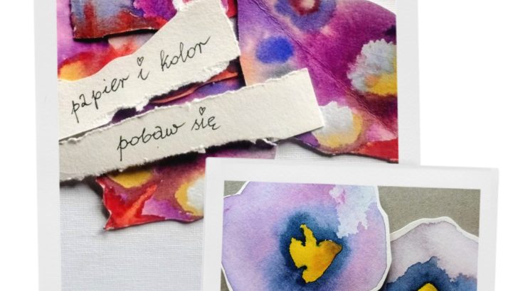 Obrazek przedstawia kwiaty malowane farbami akwarelowymi.