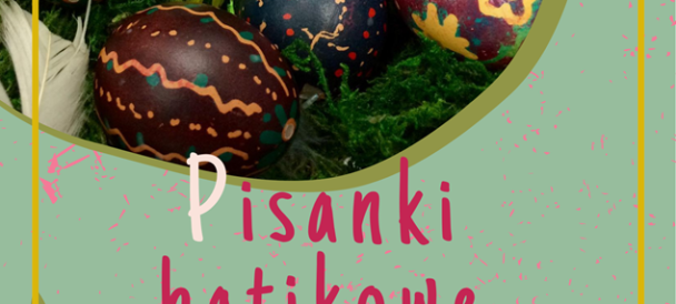 Obrazek przedstawia kolorowe pisanki w koszyczku.