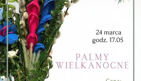 Obrazek przedstawia ręcznie robioną palmę wielkanocną.