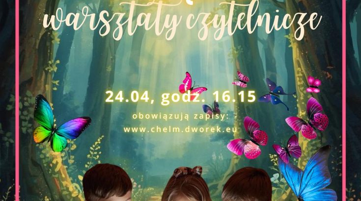 Obrazek przedstawia dzieci na leśnej polanie czytające książki.