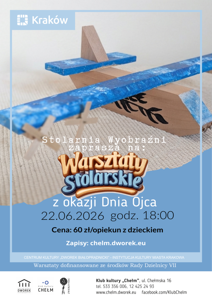Obrazek przedstawia drewniany samolot.