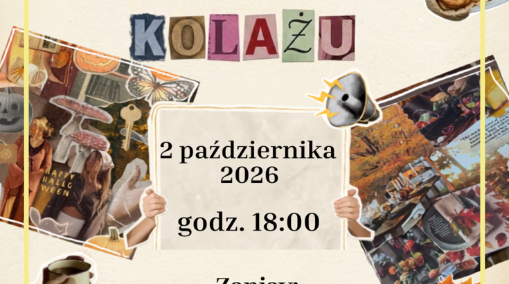 Obrazek przedstawia jesienne kolaże, jesienne liście, świece i cynamonki